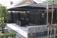 tuinparasol Palestro 2 x antraciet