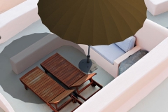 Parasols-xl Solero Vaticano Taupe bovenzijde