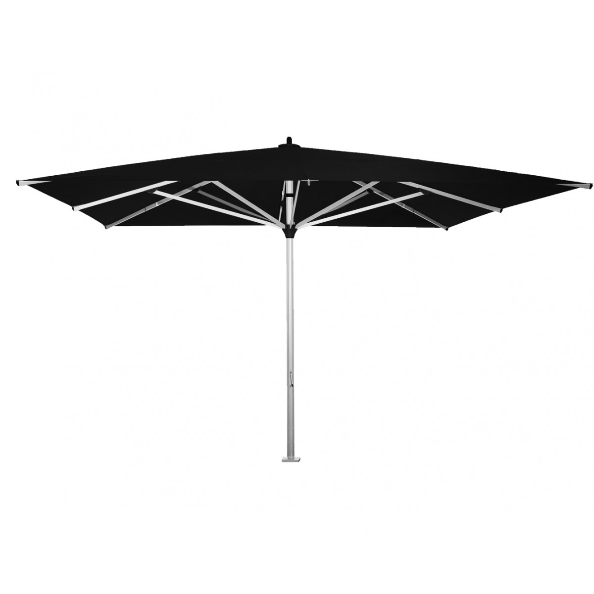 distillatie regen Oogverblindend Solero Parasol Basto Pro zwart 5x5 m - Parasols XL